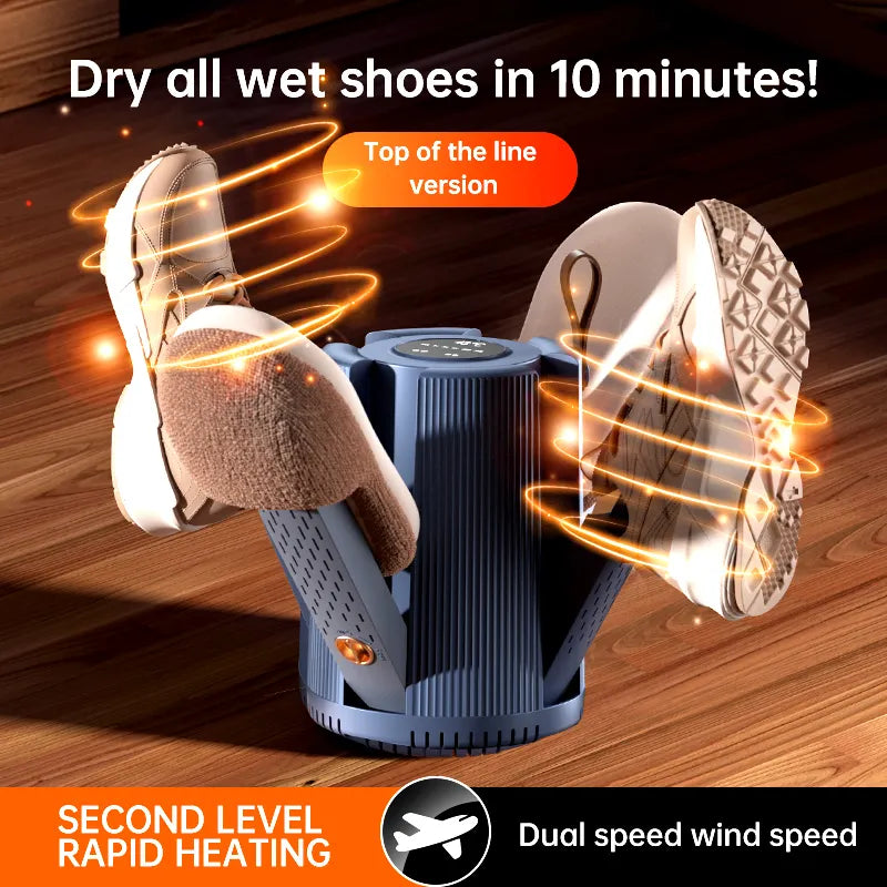 DrySole Pro Electric Shoe Dryer & Sock Dryer – Foldable Portable Boot & Footwear Dryer