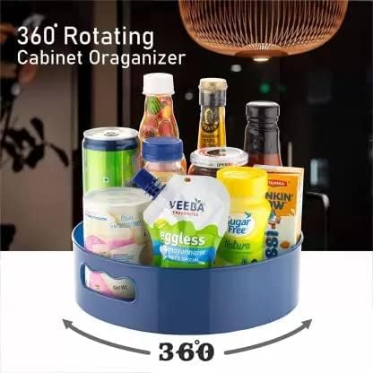 SpinEase 360° Rotating Tray & Lazy Susan Organiser – Kitchen Spice Rack & Desk Organiser