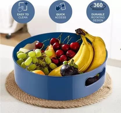 SpinEase 360° Rotating Tray & Lazy Susan Organiser – Kitchen Spice Rack & Desk Organiser
