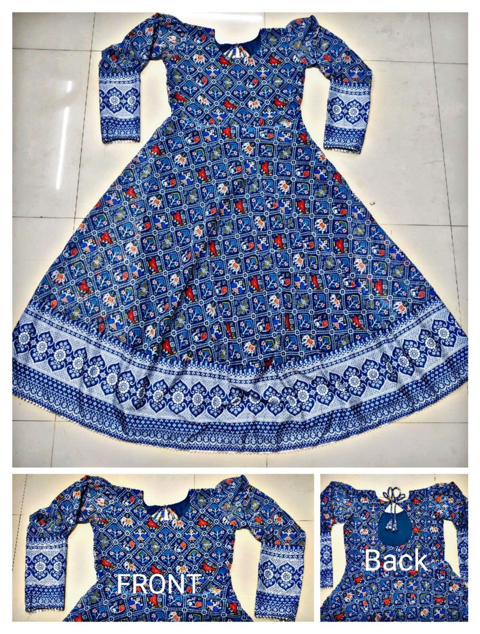 HyprFLOW™ Printed Georgette Gown — Festive & Wedding Luxury Wear | Women