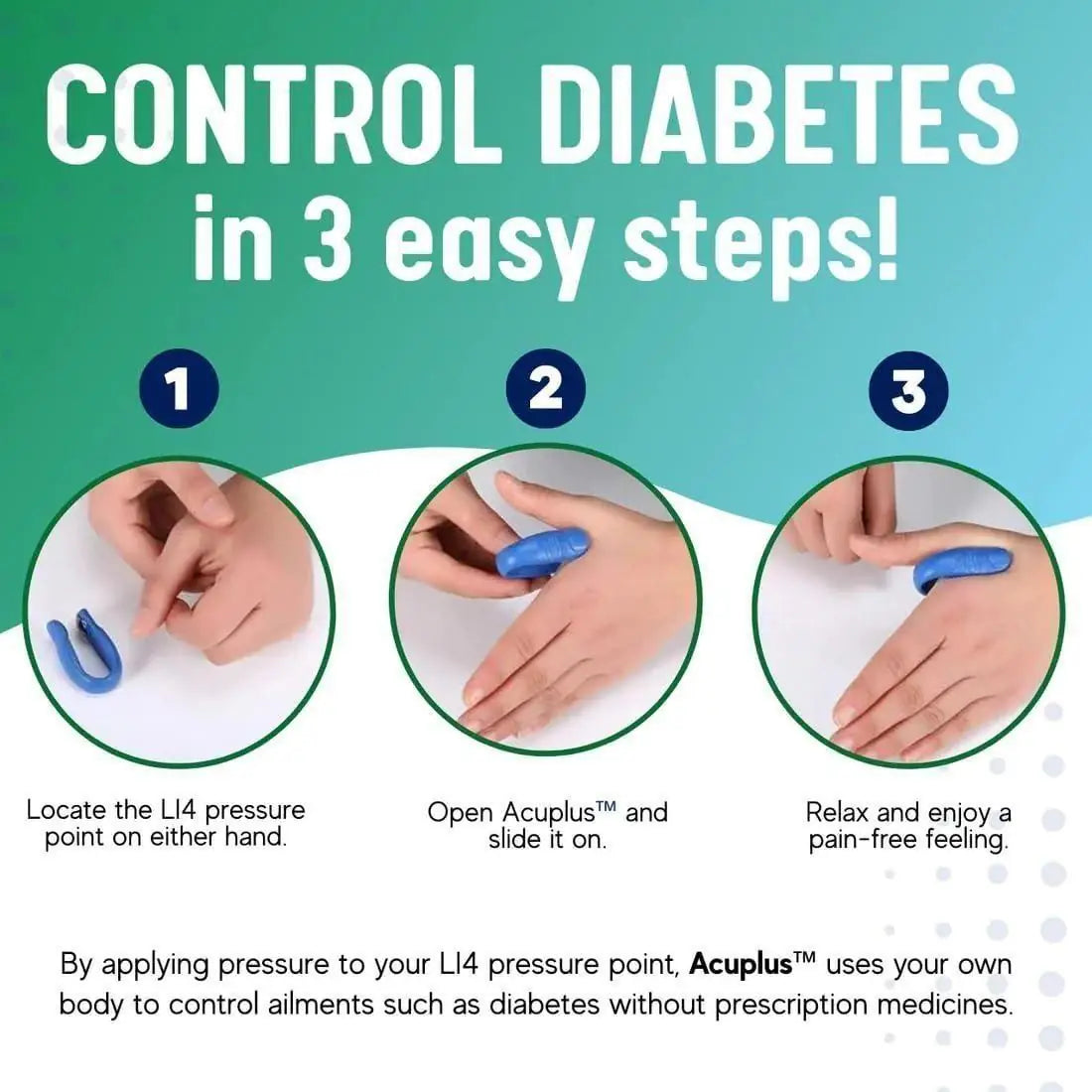 LI4 Acupressure Clip for Sugar Control — Natural Blood Sugar Support