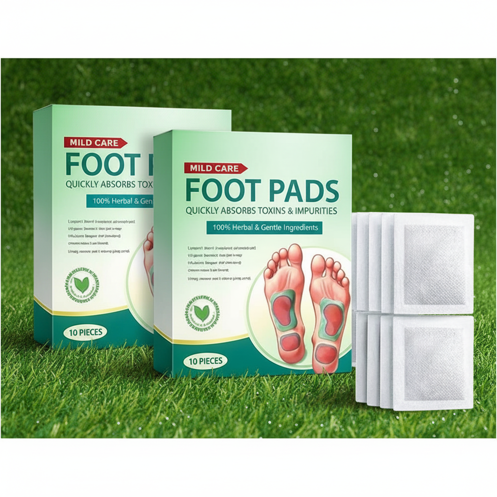 HyprFLOW Ginger Detox Foot Patches — Deep Cleanse & Pain Relief (Pack of 10)