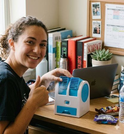 3-in-1 Portable Mini Air Cooler, Humidifier & Purifier – Personal Desktop Air Conditioner