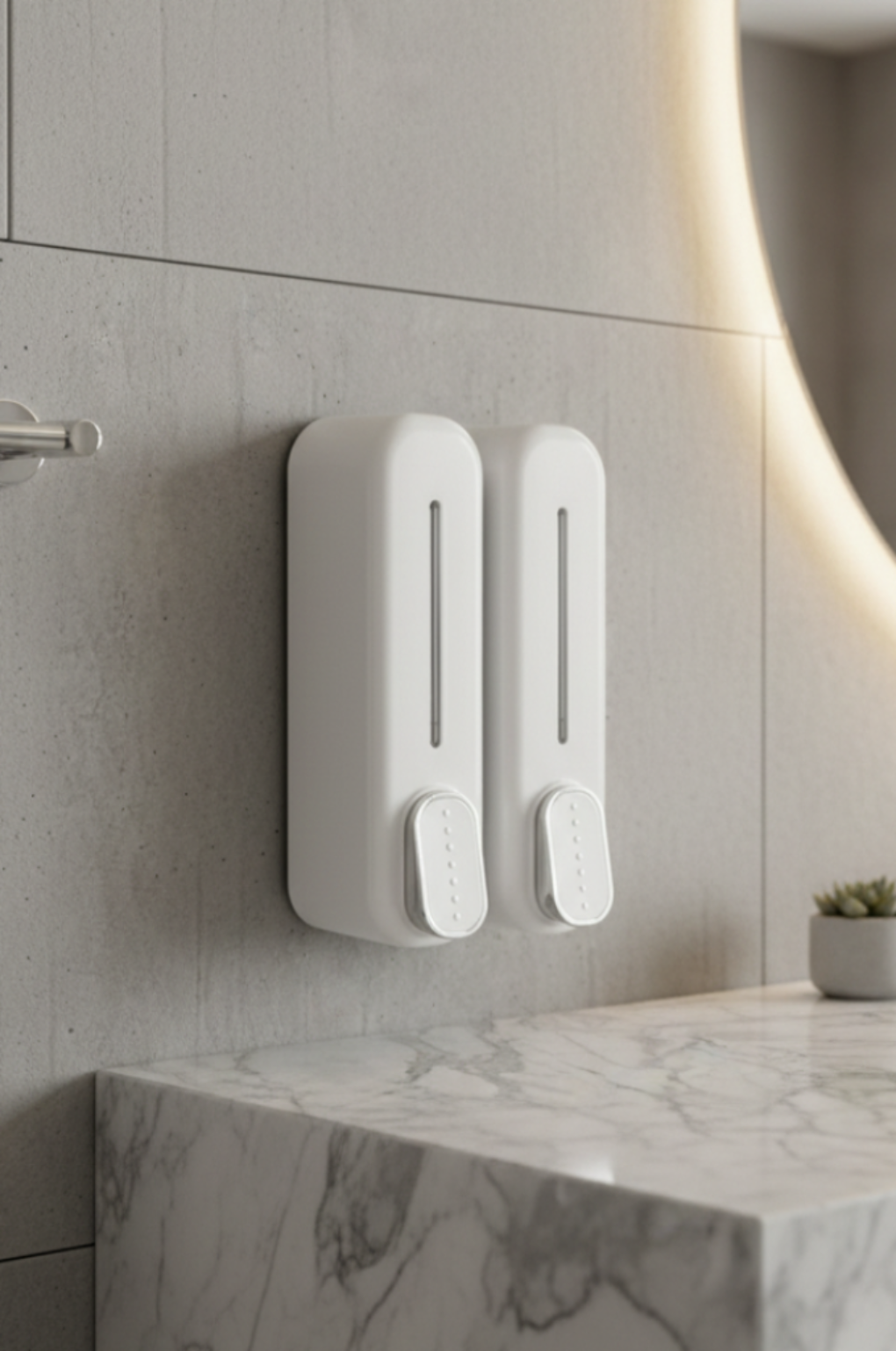 AquaPress Elite Wall Mount Soap Dispenser & Shampoo Dispenser – 300ml Bathroom Pump