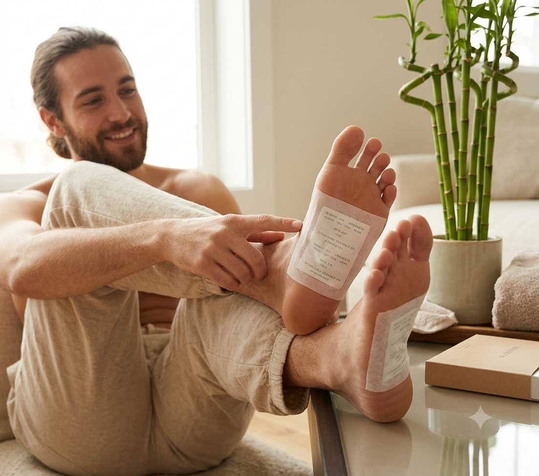 HyprFLOW Ginger Detox Foot Patches — Deep Cleanse & Pain Relief (Pack of 10)