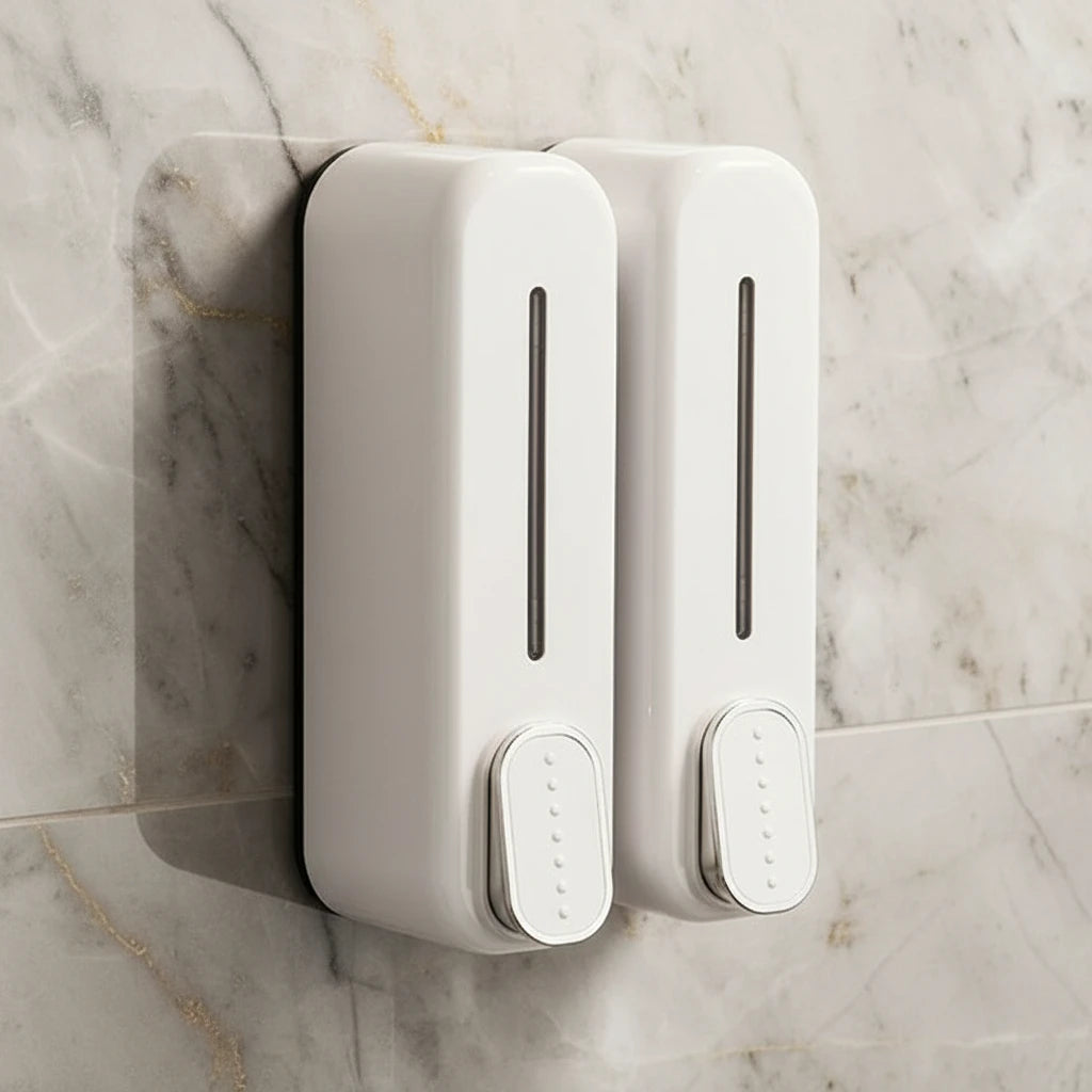AquaPress Elite Wall Mount Soap Dispenser & Shampoo Dispenser – 300ml Bathroom Pump