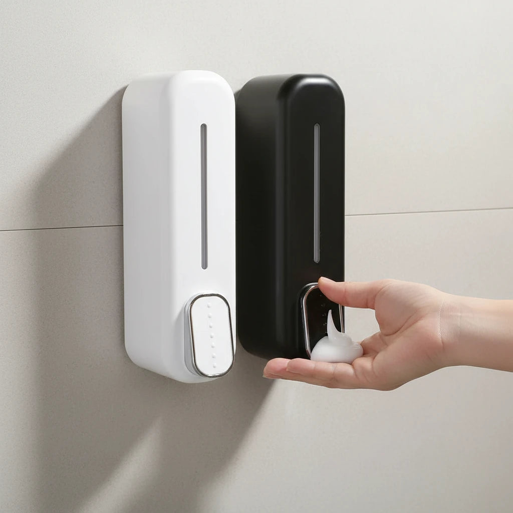AquaPress Elite Wall Mount Soap Dispenser & Shampoo Dispenser – 300ml Bathroom Pump