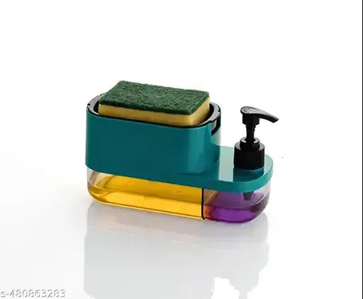 SinkEase 3-in-1 Soap Dispenser with Sponge Holder – Kitchen Sink Organiser & Hand Wash Pump