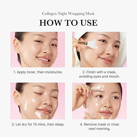 Medicube Collagen Overnight Wrapping Peel-Off Facial Mask – Pack of 1 | Wake Up Glowing