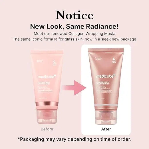 Medicube Collagen Overnight Wrapping Peel-Off Facial Mask – Pack of 1 | Wake Up Glowing
