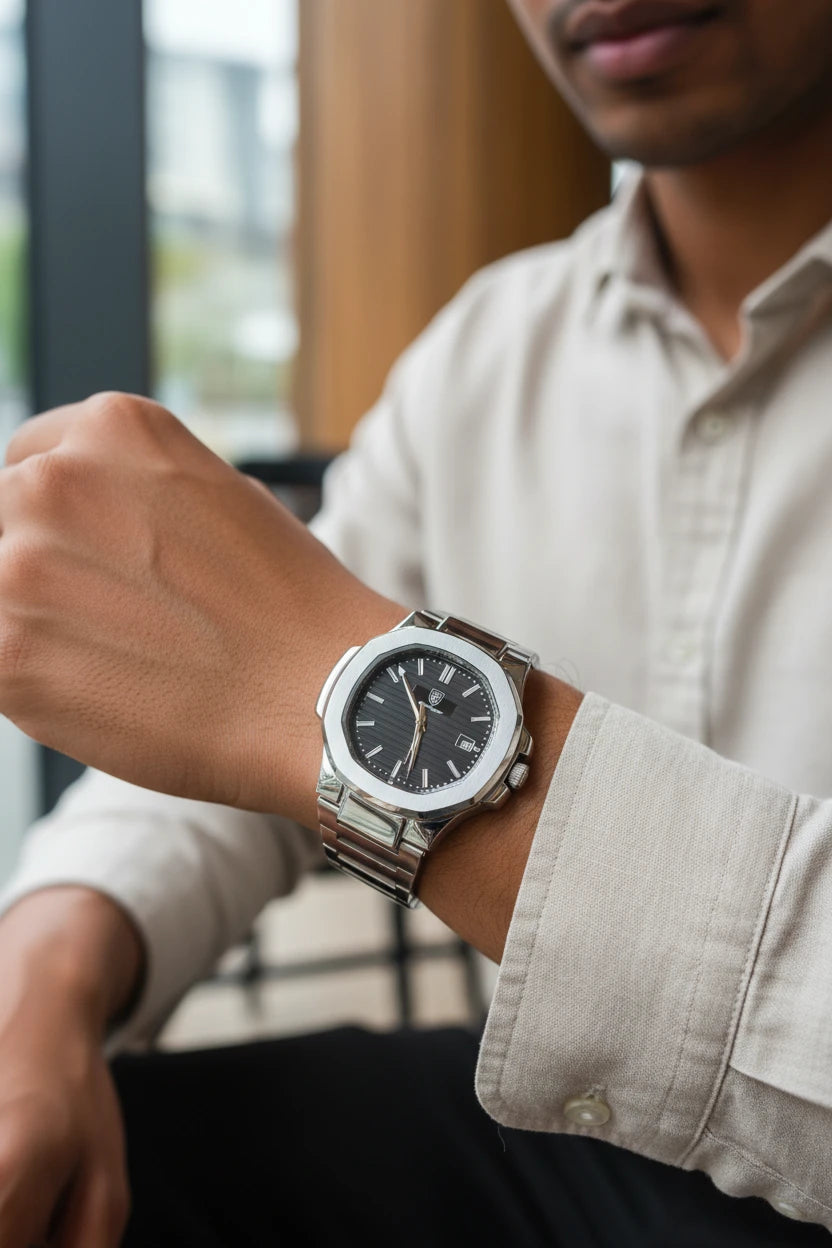 Luxury Stainless Steel Watch