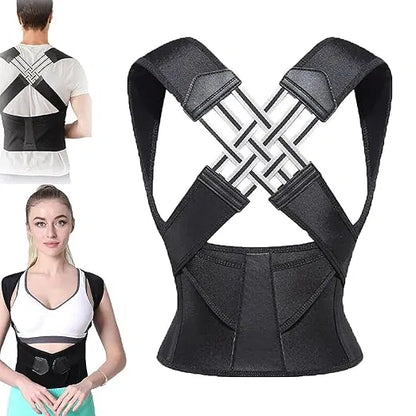 AlignPro Posture Corrector & Back Support Belt – Adjustable Shoulder Brace for Men & Women