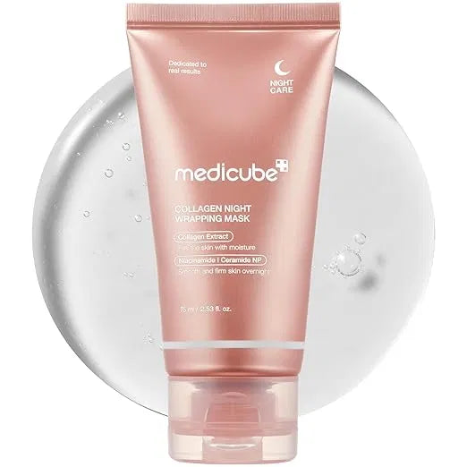 Medicube Collagen Overnight Wrapping Peel-Off Facial Mask – Pack of 1 | Wake Up Glowing