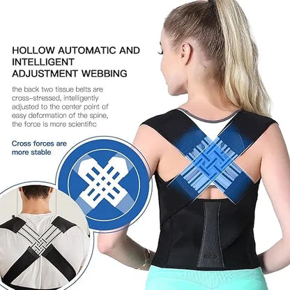 AlignPro Posture Corrector & Back Support Belt – Adjustable Shoulder Brace for Men & Women