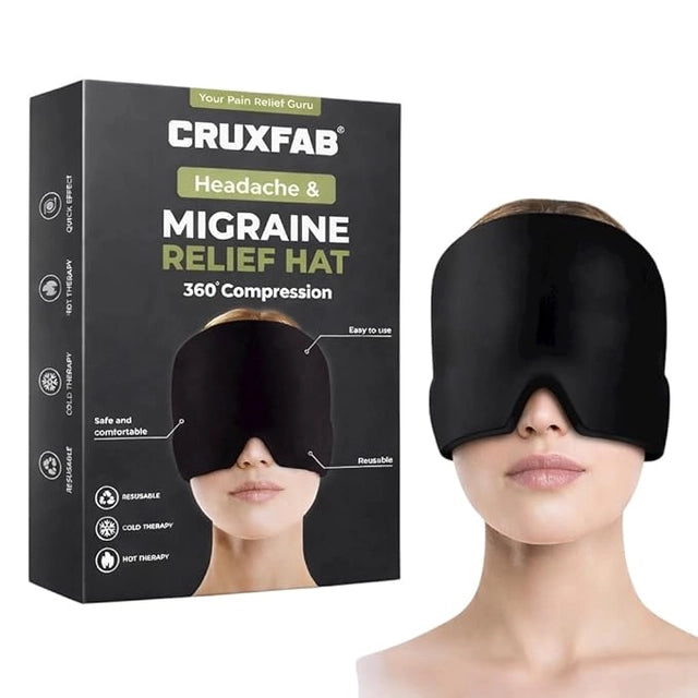 Migraine Relief Cap – Hot & Cold Therapy for Men & Women