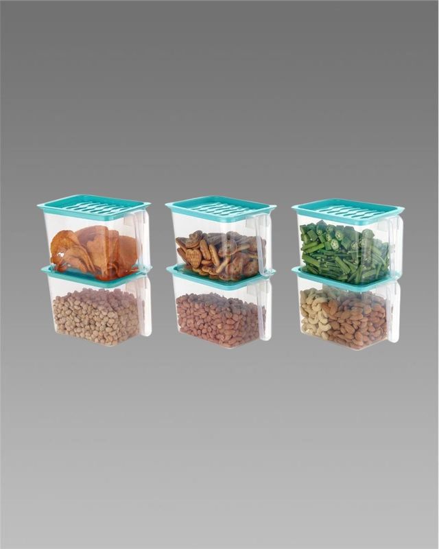NestBasket Pro Kitchen Storage Basket – Unbreakable Stackable Pantry Basket Pack of 6