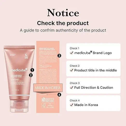 Medicube Collagen Overnight Wrapping Peel-Off Facial Mask – Pack of 1 | Wake Up Glowing