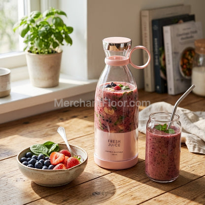 BlendJoy Portable Blender & Mini Blender – USB Rechargeable Smoothie Maker & Juice Blender
