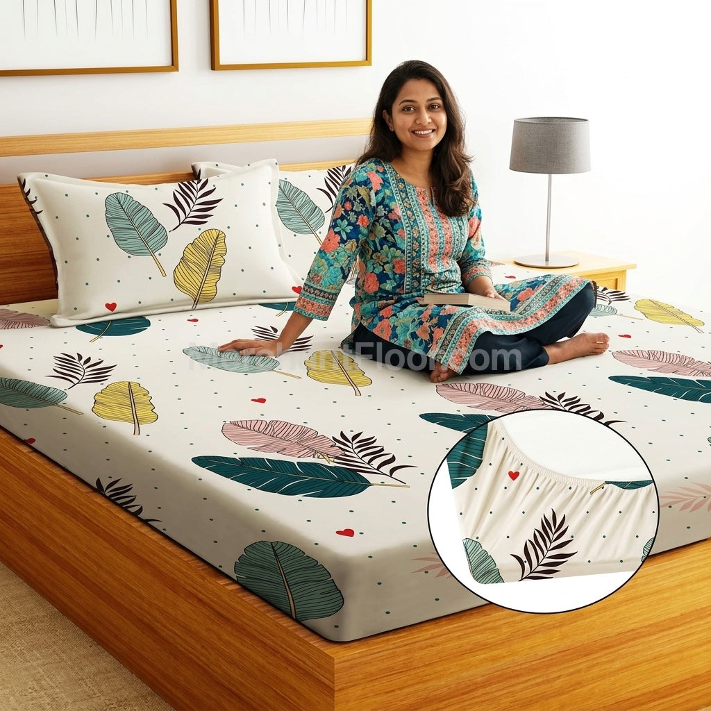 Premium Crumble-Free Bedsheet – Wrinkle-Free Smooth Bed Sheet for Double & Single Bed
