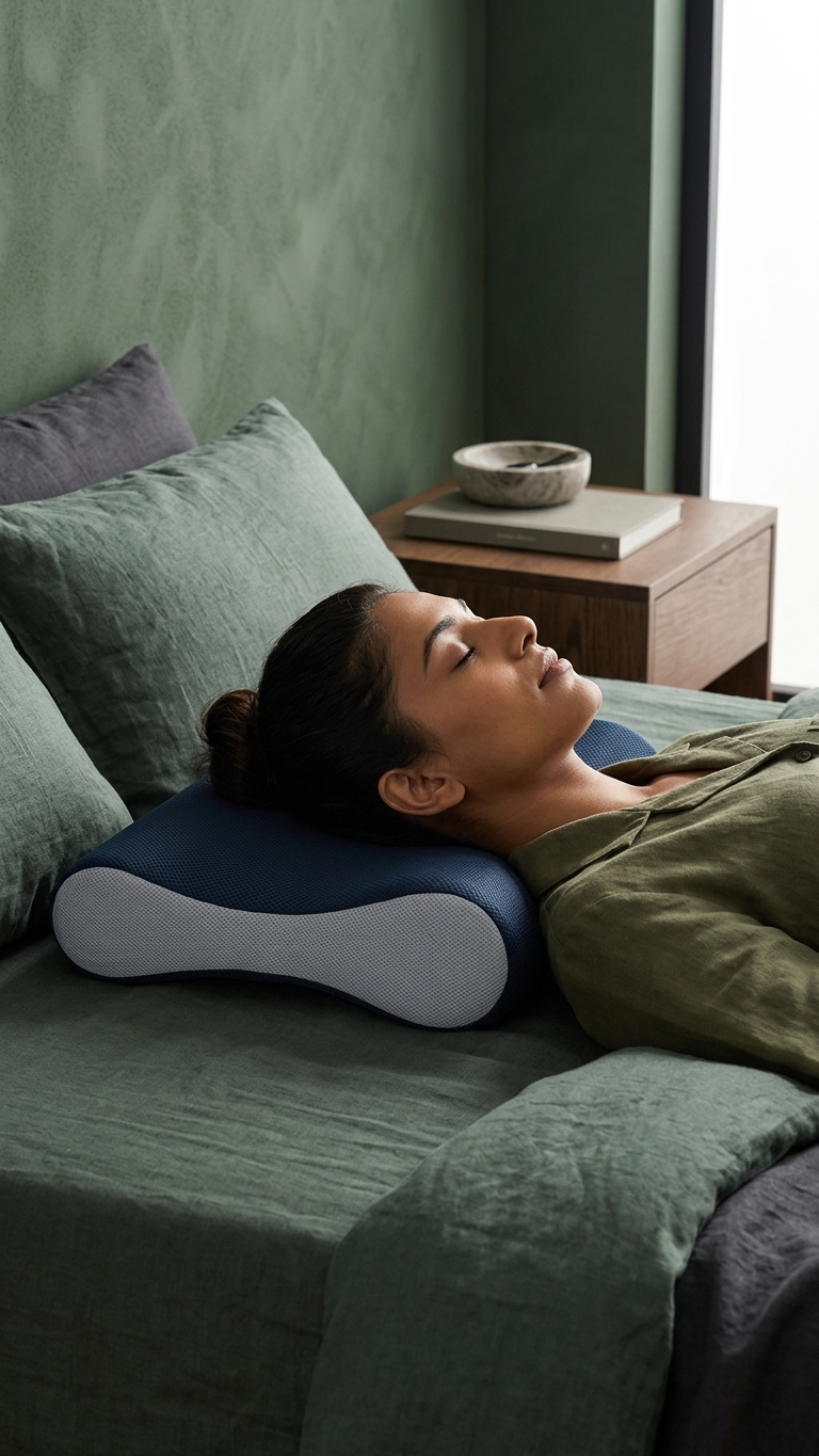 HyprFLOW Cervical Pillow for Neck & Shoulder Pain Relief – Ergonomic Orthopedic Memory Foam Support